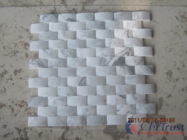 <b>Bianco Carrara Arch Mosaic</b>